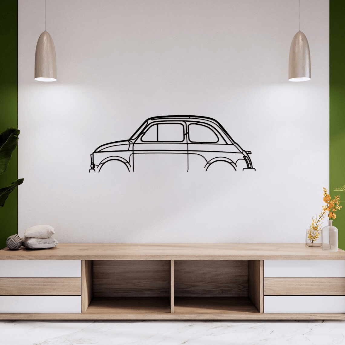 500 1971 Classic Metal Silhouette Wall Art