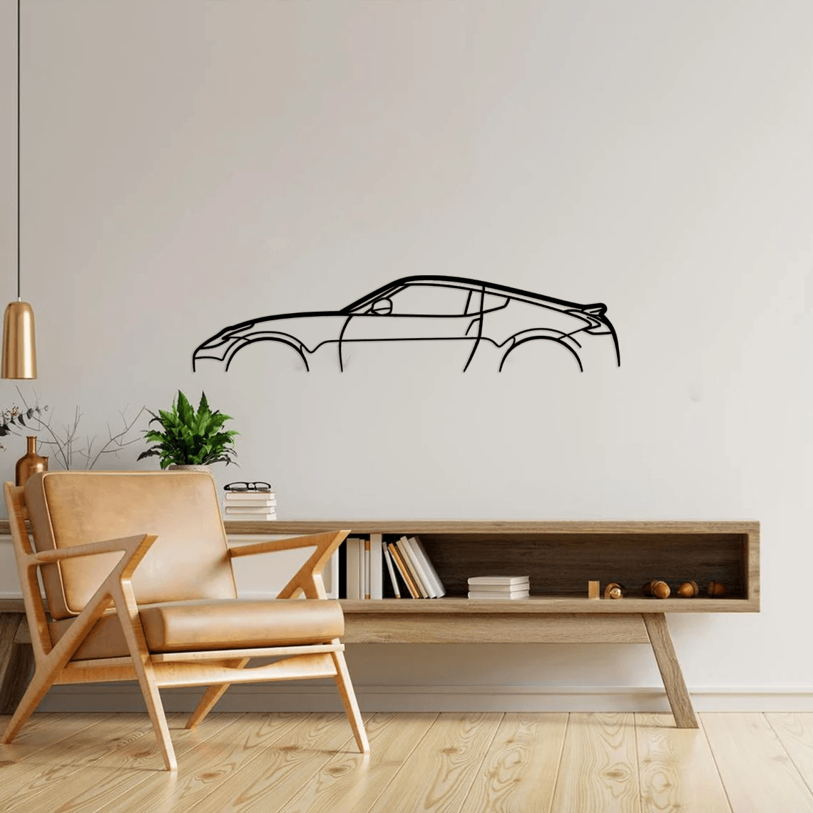 370z Classic Silhouette Metal Wall Art