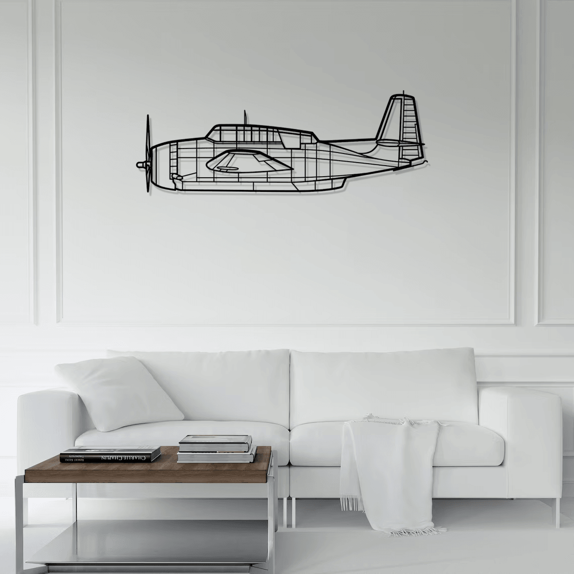 TBM-3N Silhouette Metal Wall Art