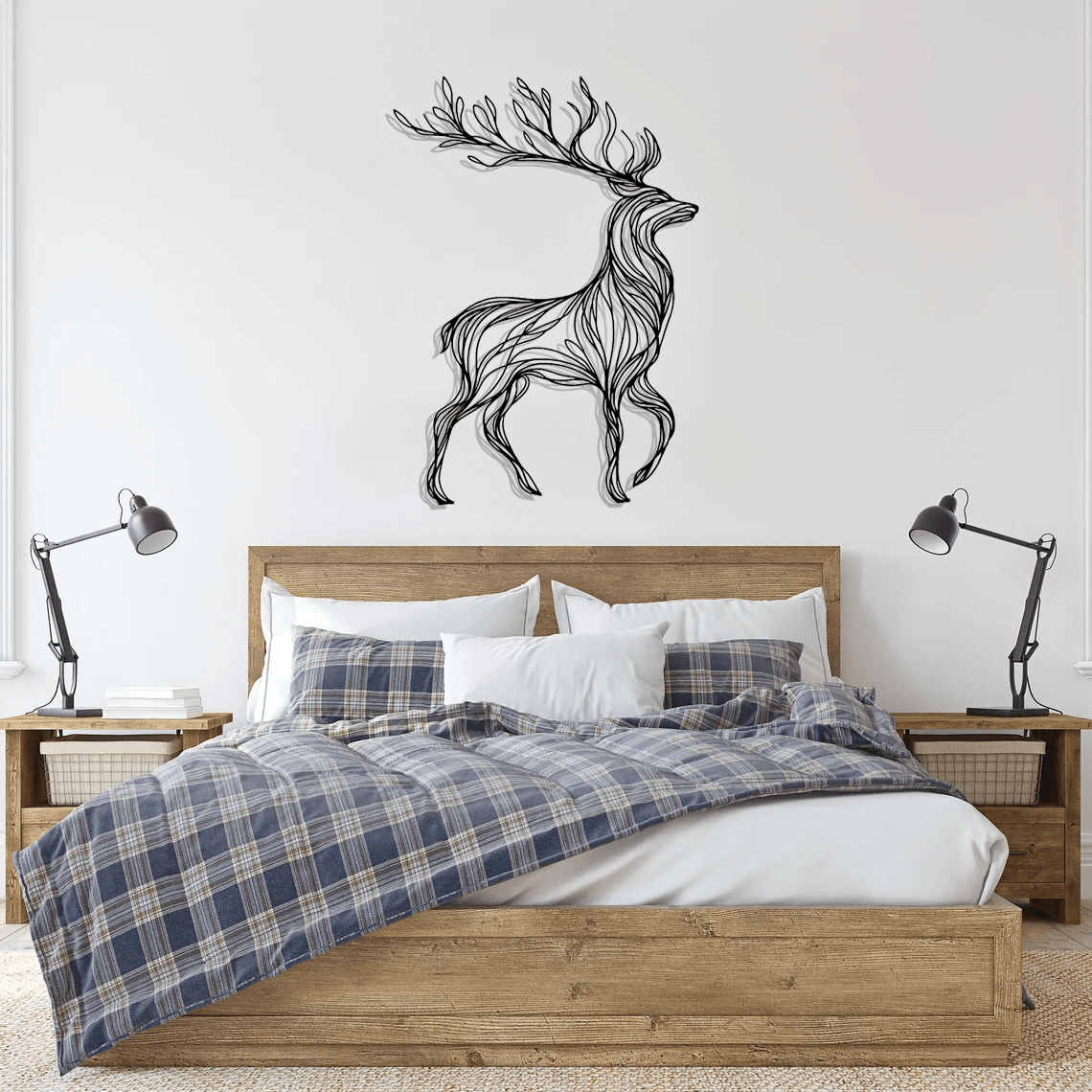 Deer Silhouette Metal Wall Art