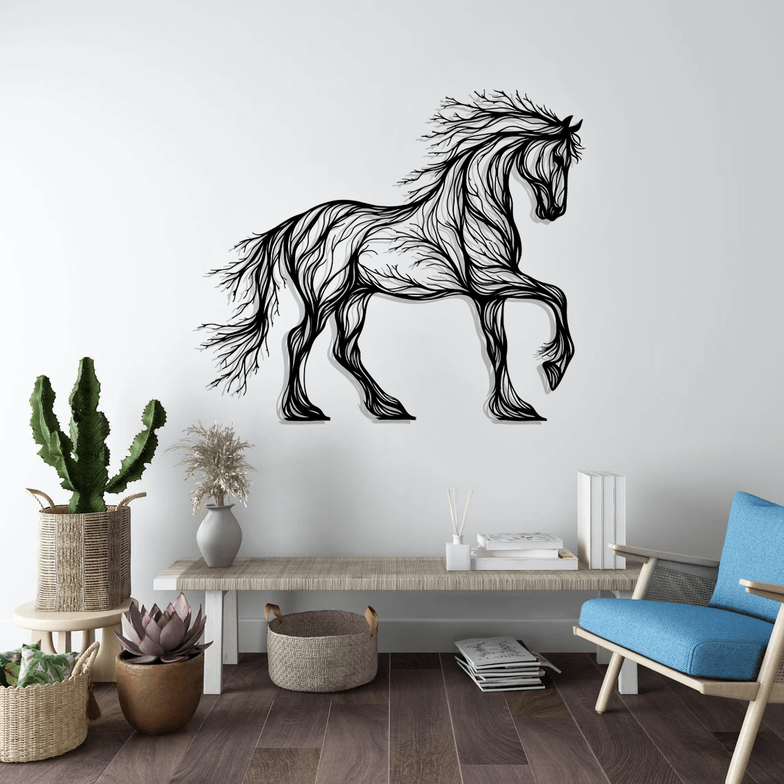 Horse Silhouette Metal Wall Art