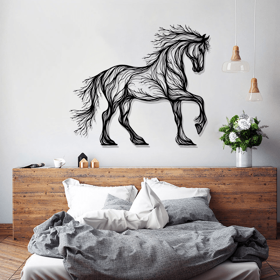 Horse Silhouette Metal Wall Art