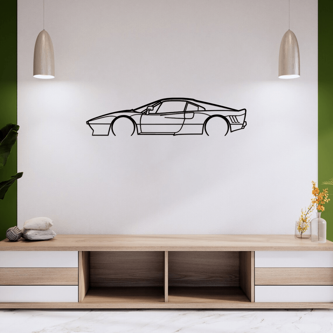 288 GTO Detailed Silhouette Metal Wall Art