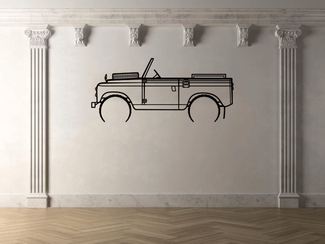 2A 1962 Detailed Silhouette Metal Wall Art