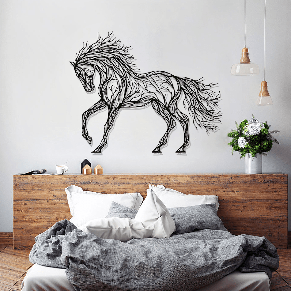 Horse Silhouette Metal Wall Art