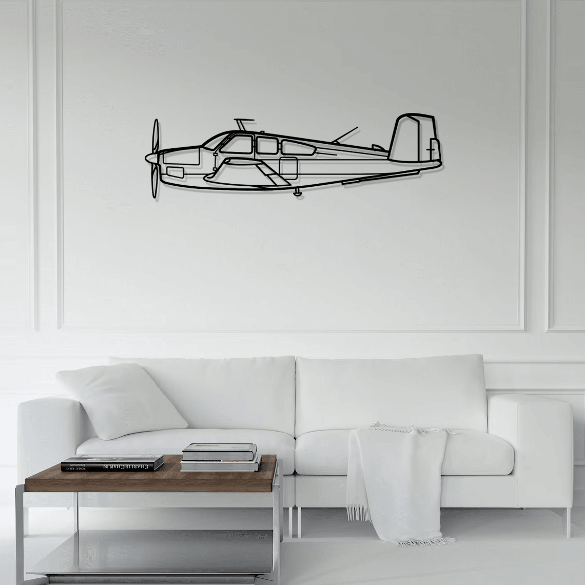 V35 Bonanza Silhouette Metal Wall Art