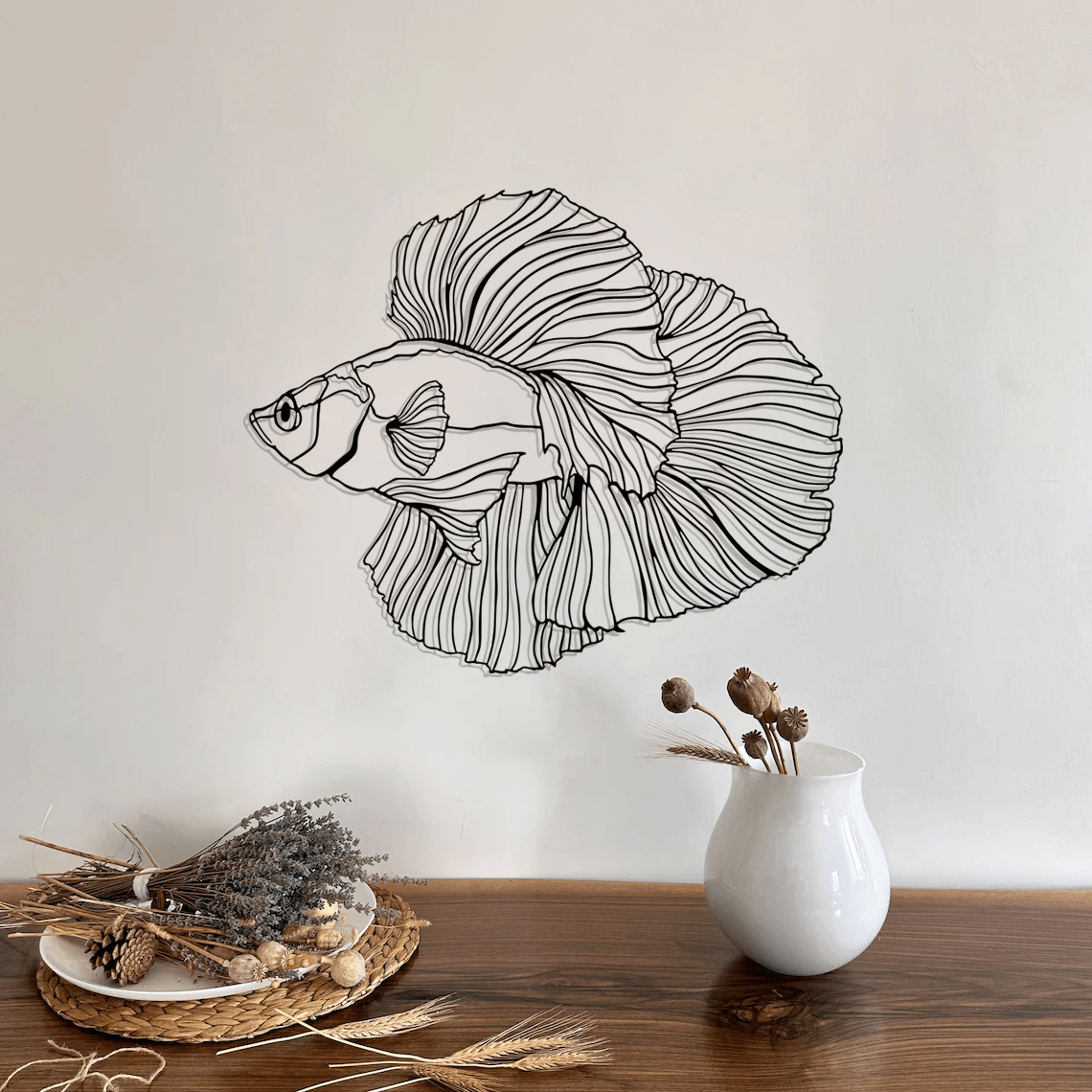 Fish Silhouette Metal Wall Art