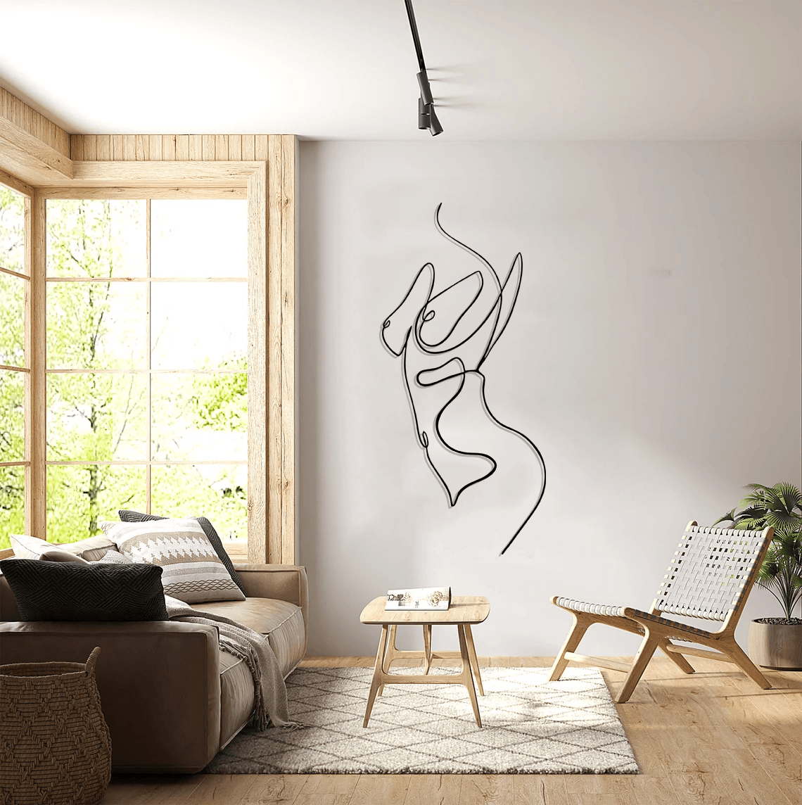 Female Nude Body Silhouette Metal Wall Art Set