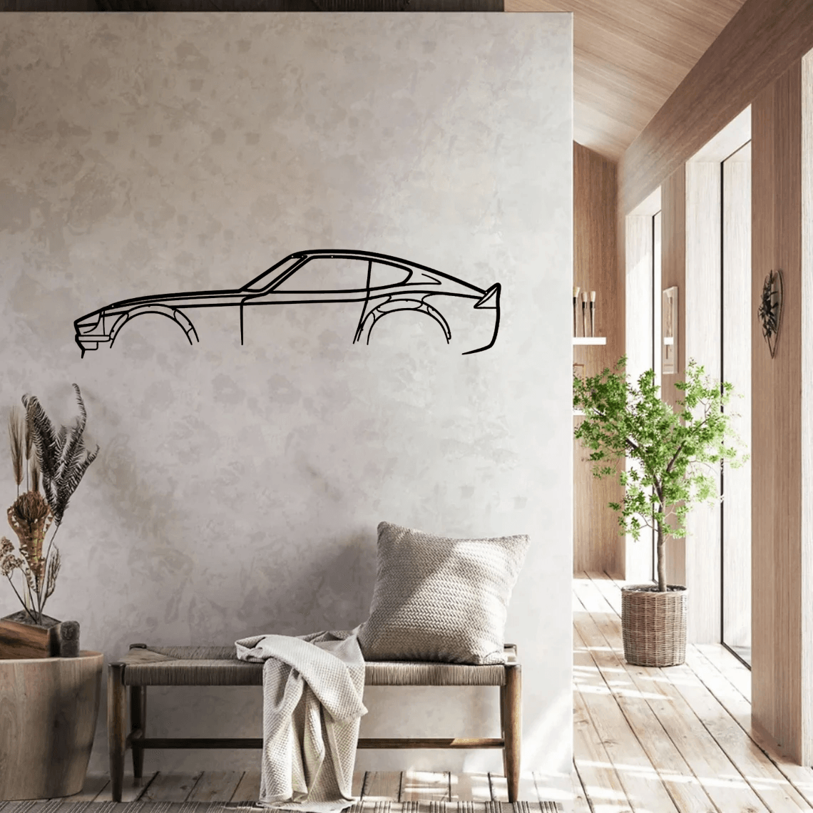 240z 280z JDM Classic Silhouette Metal Wall Art