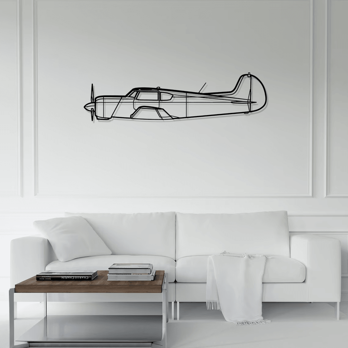 Yak-18T Silhouette Metal Wall Art