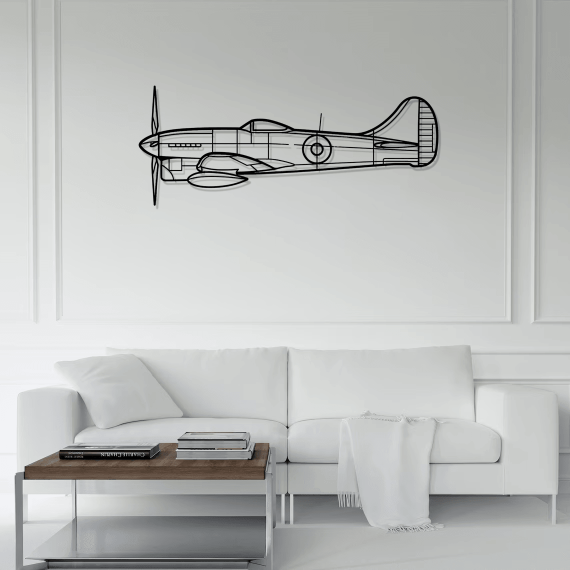 Tempest Mk V Silhouette Metal Wall Art