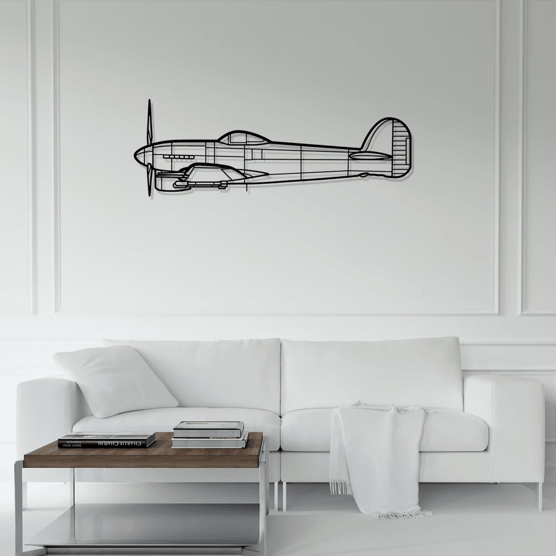 Typhoon Silhouette Metal Wall Art