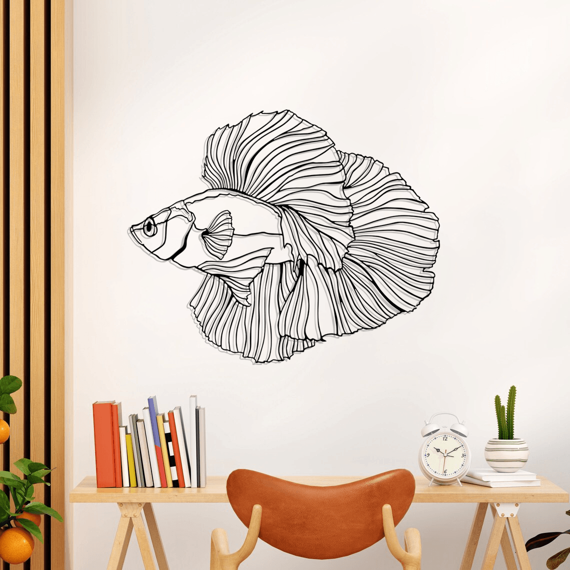 Fish Silhouette Metal Wall Art