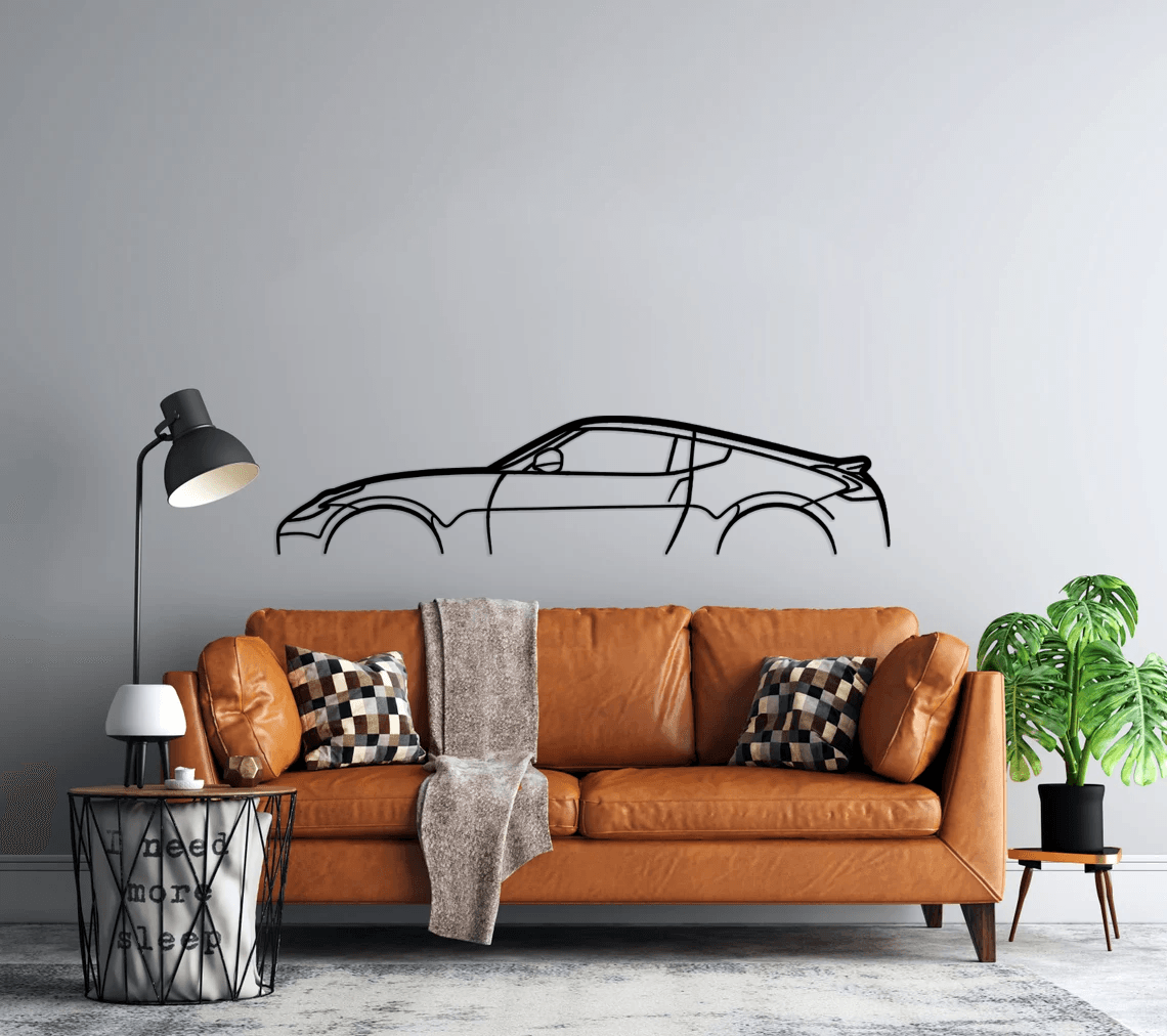 370z Classic Silhouette Metal Wall Art