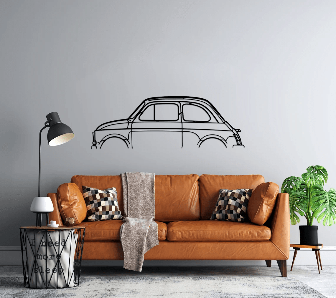 500 1971 Classic Metal Silhouette Wall Art