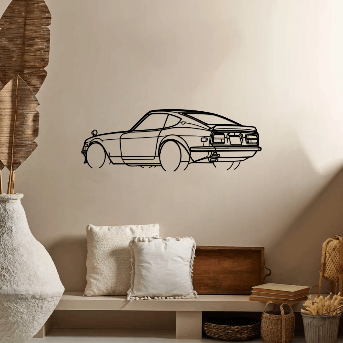 240Z 1972 Angle Silhouette Metal Wall Art