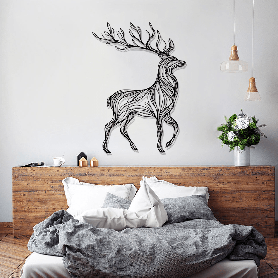 Deer Silhouette Metal Wall Art