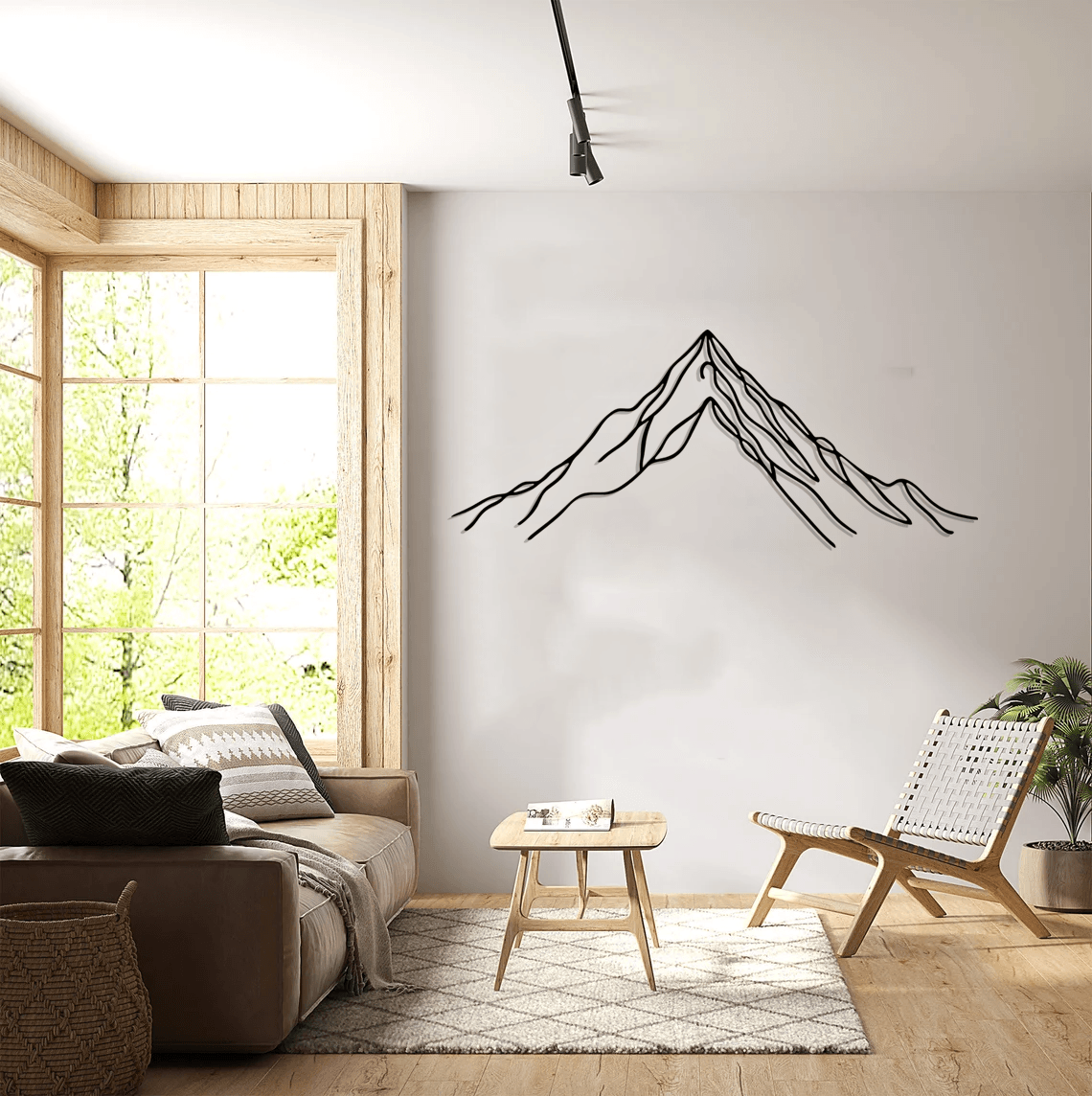 Mountain Silhouette Metal Wall Art