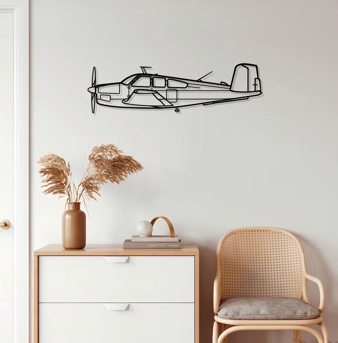 V35 Bonanza Silhouette Metal Wall Art