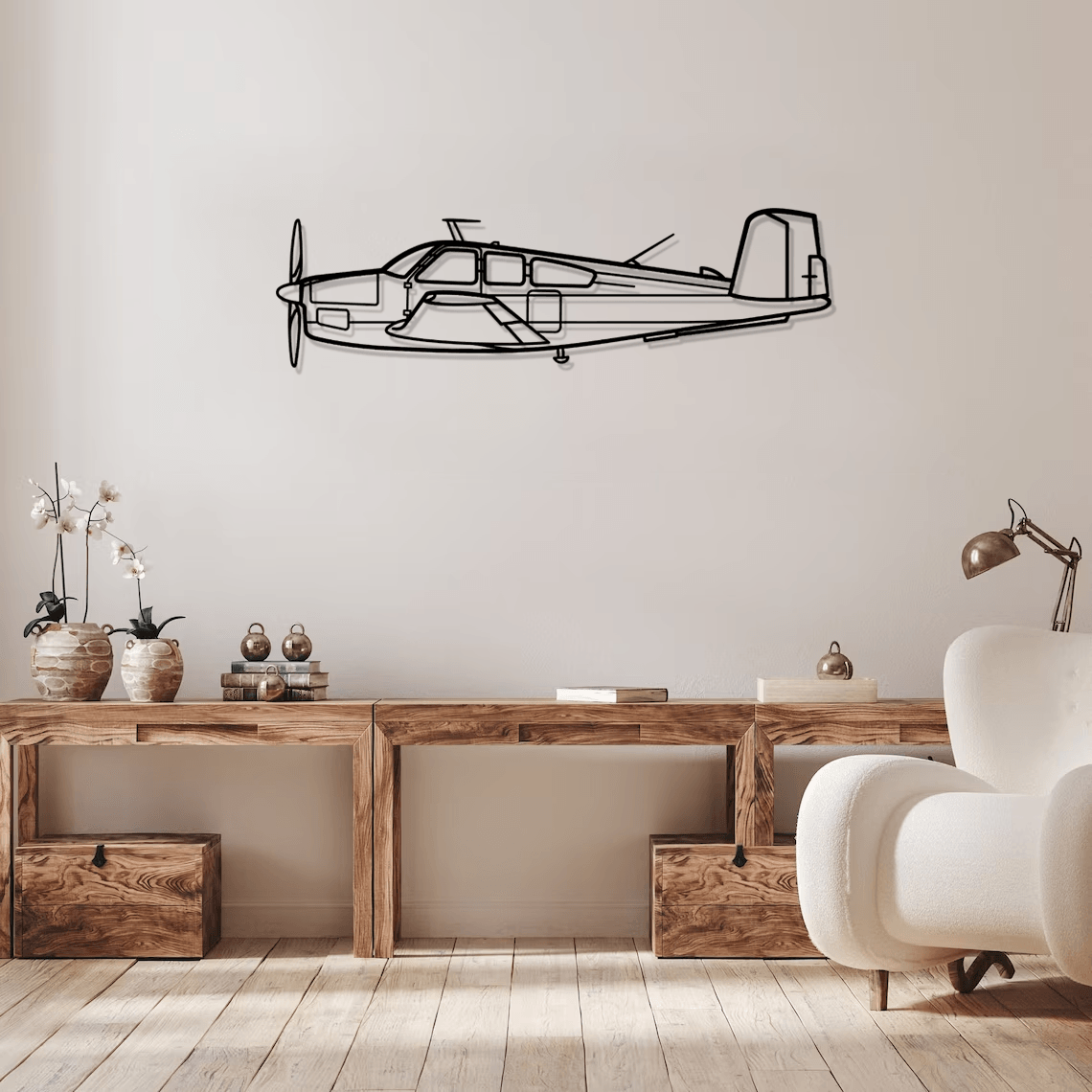 V35 Bonanza Silhouette Metal Wall Art