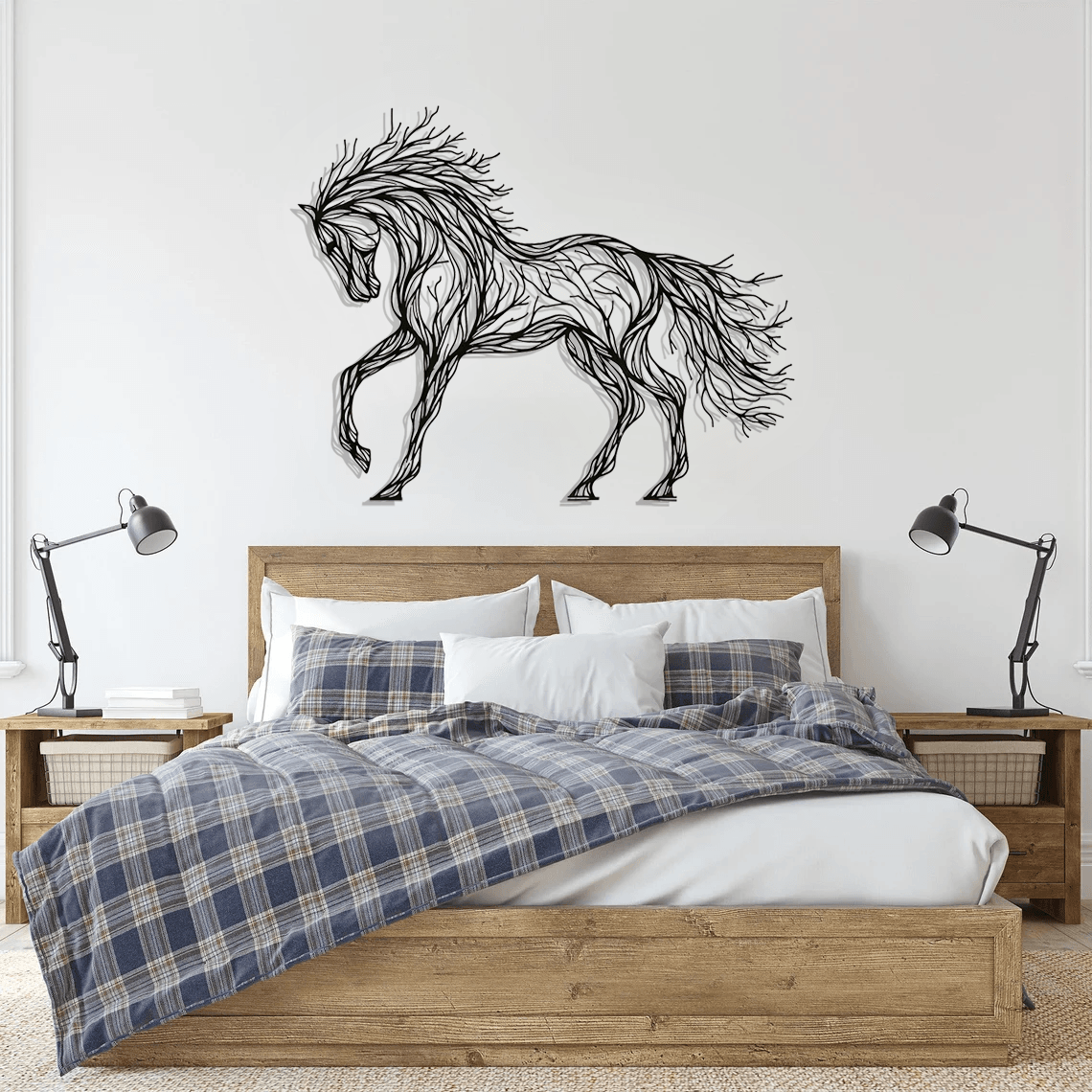 Horse Silhouette Metal Wall Art