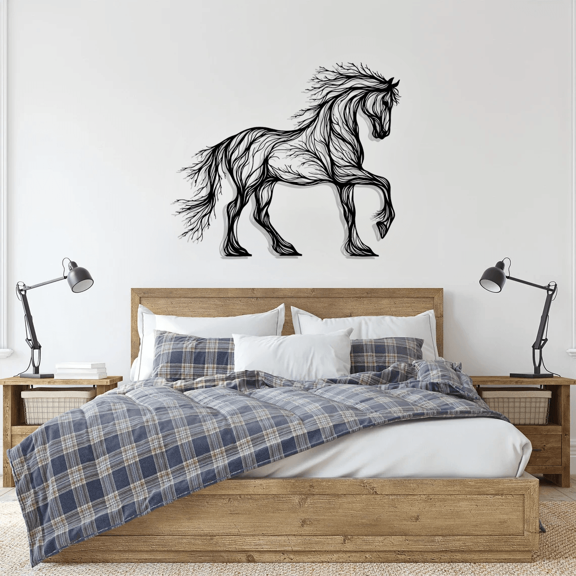 Horse Silhouette Metal Wall Art