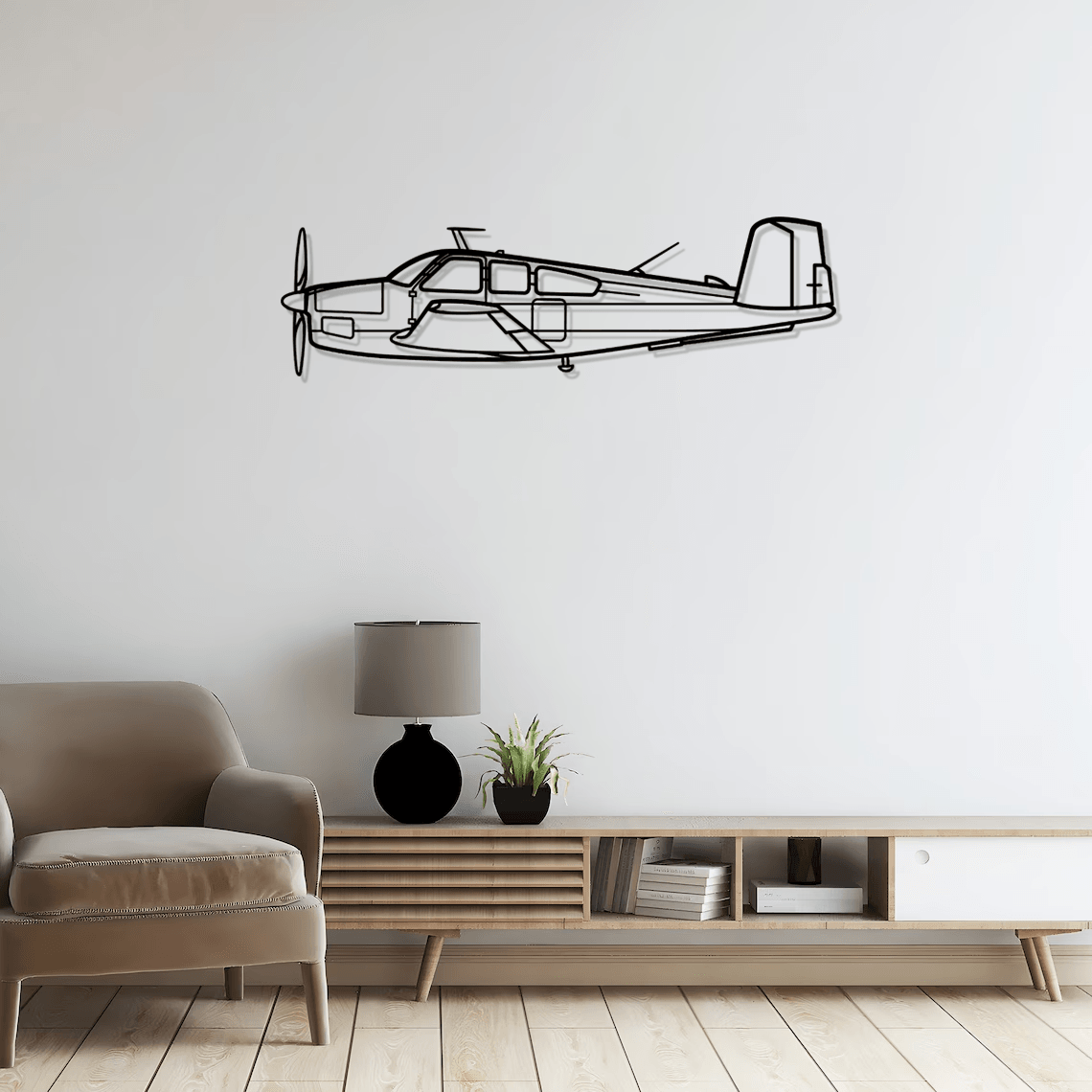 V35 Bonanza Silhouette Metal Wall Art