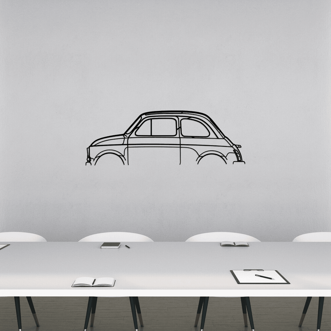 500 1971 Classic Metal Silhouette Wall Art