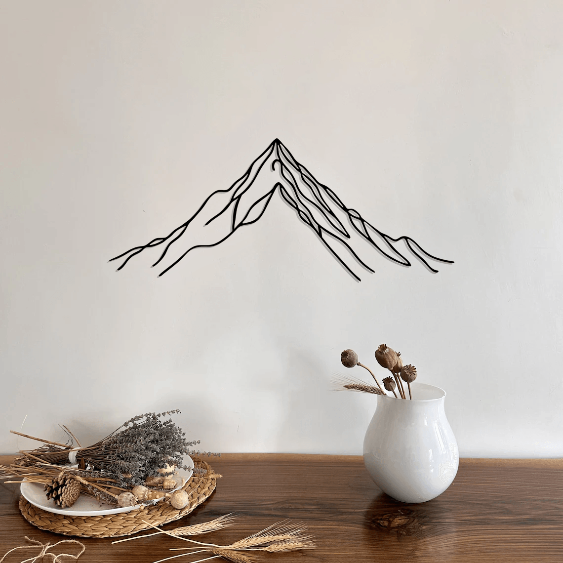 Mountain Silhouette Metal Wall Art