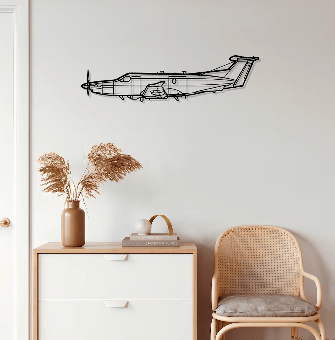 U-28A Draco Silhouette Metal Wall Art