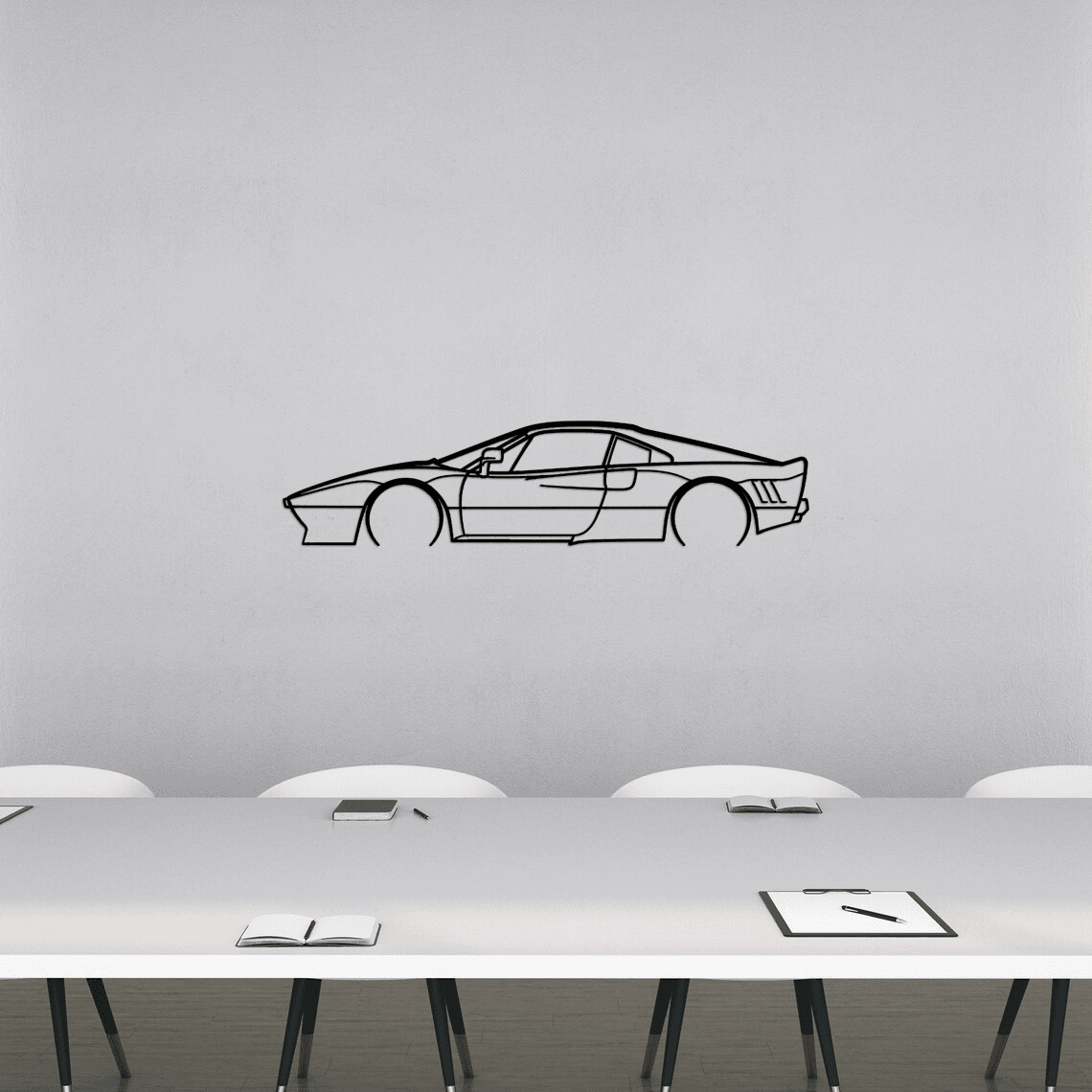 288 GTO Detailed Silhouette Metal Wall Art