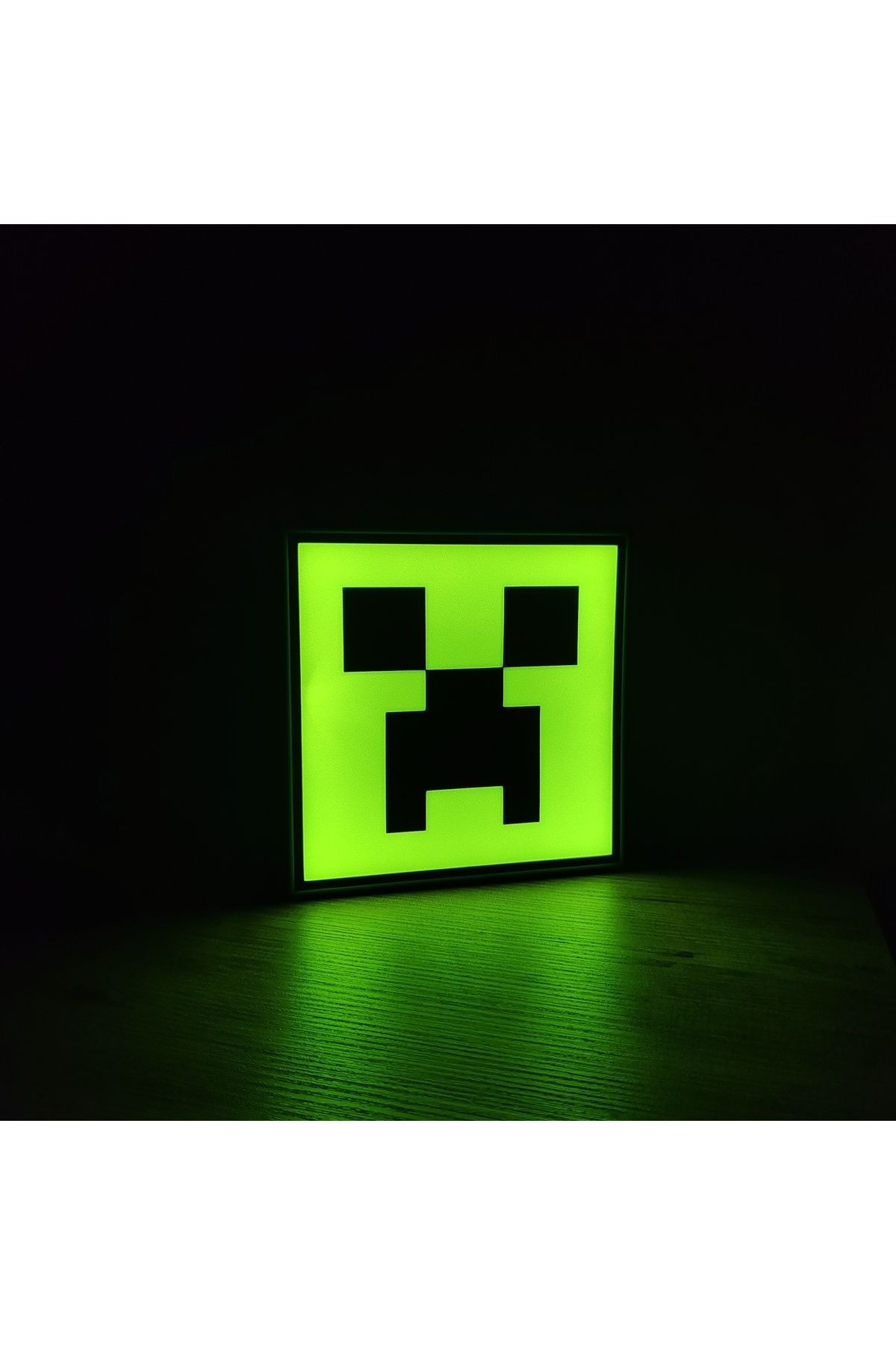 Minecraft Creeper LED Lamba – Oyun Temalı Gece Lambası - Masa Lambası - Hediyelik Lamba