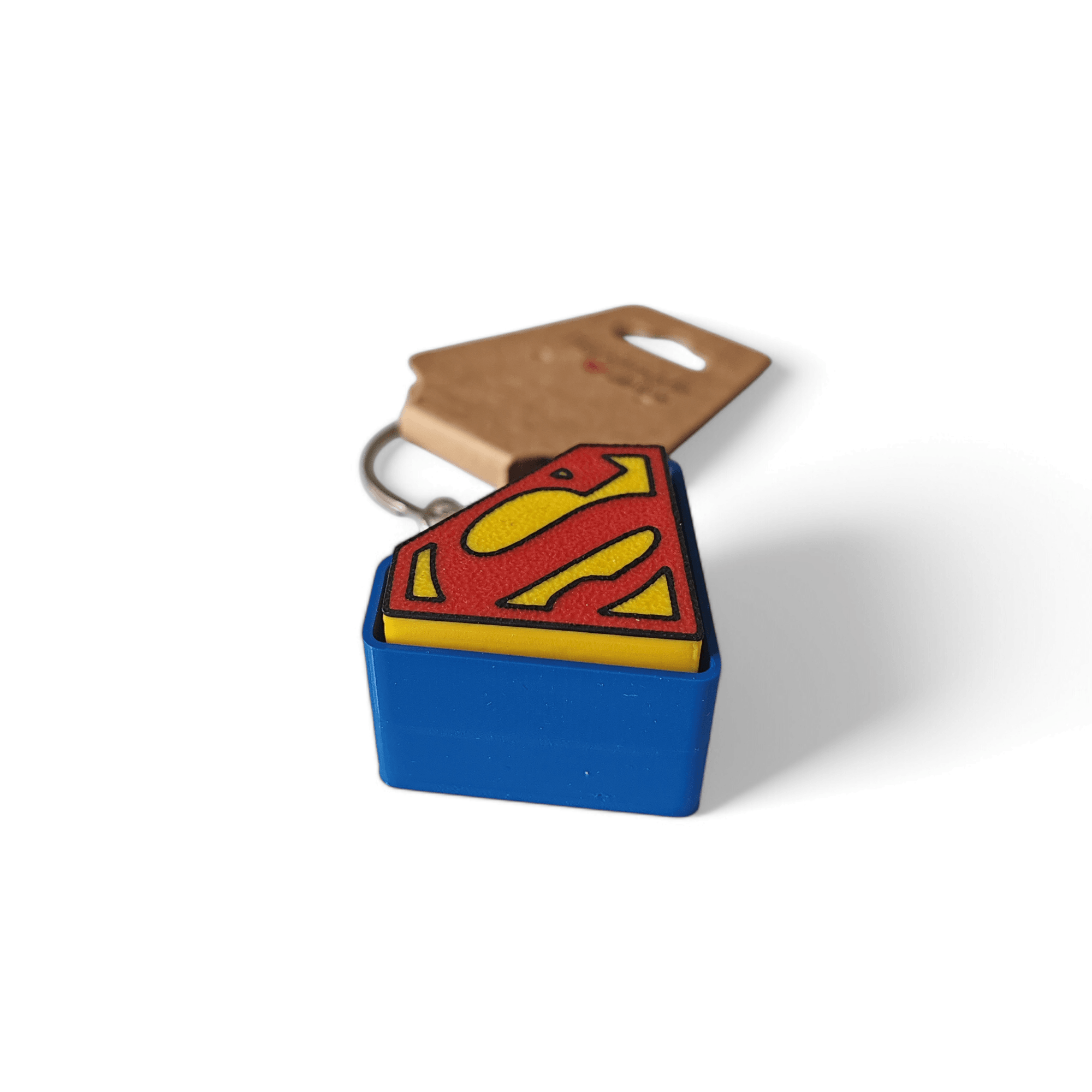 CLIX! Superman Stres Atıcı Blue Switch Tuş Anahtarlık - rekey 