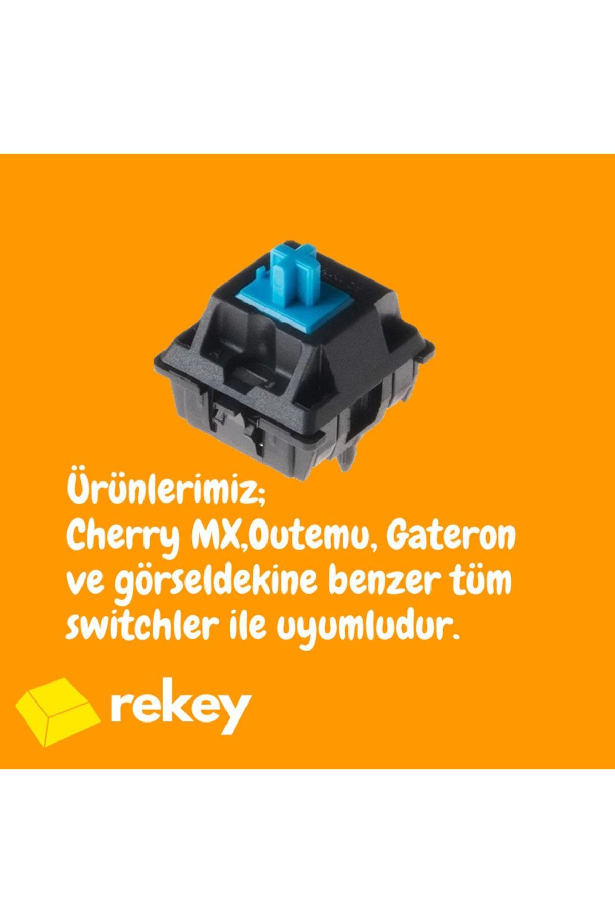 Gümüş Iz Wasd Özel Tasarım Mekanik Klavyelere Uyumlu Tuş Seti - Artisan Keycaps