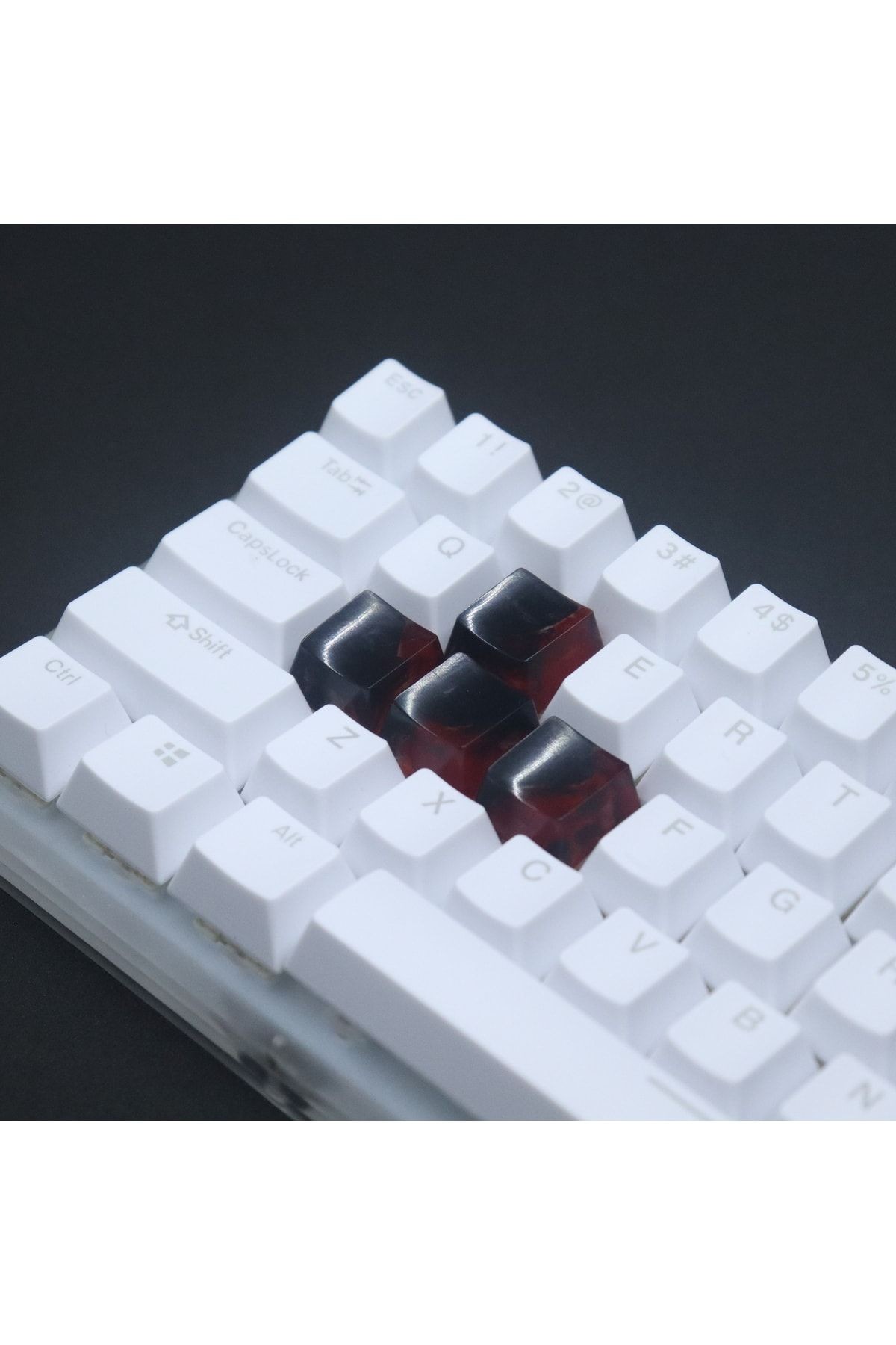 Red Shadow Wasd Mekanik Klavye Uyumlu Tuş Seti - Keycap Set - Artisan Keycaps