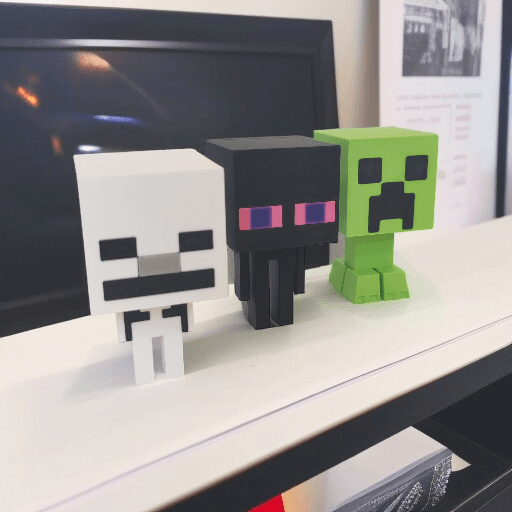 Minecraft Temalı Dekoratif 3'lü Figür Seti 