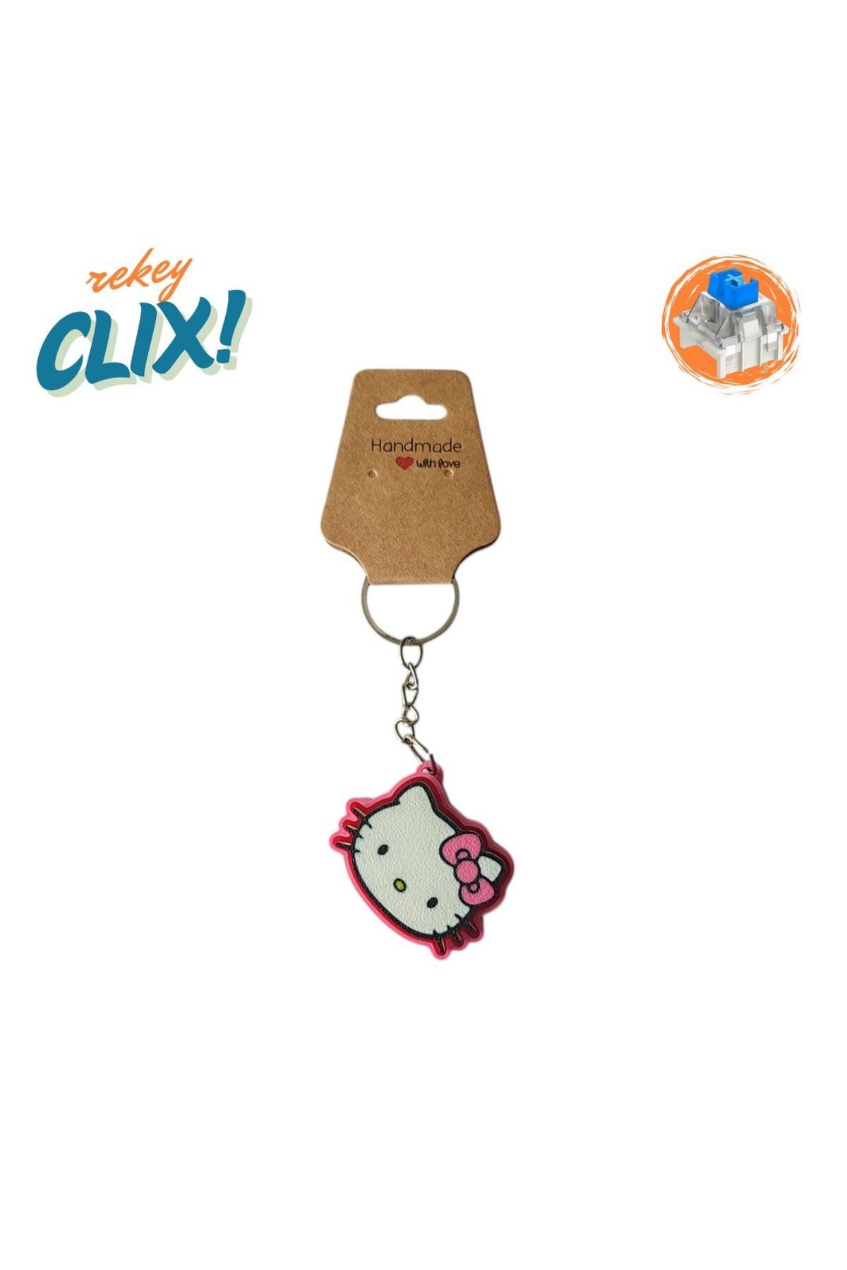 CLIX! Hello Kitty Stres Atıcı Blue Switch Tuş Anahtarlık - rekey