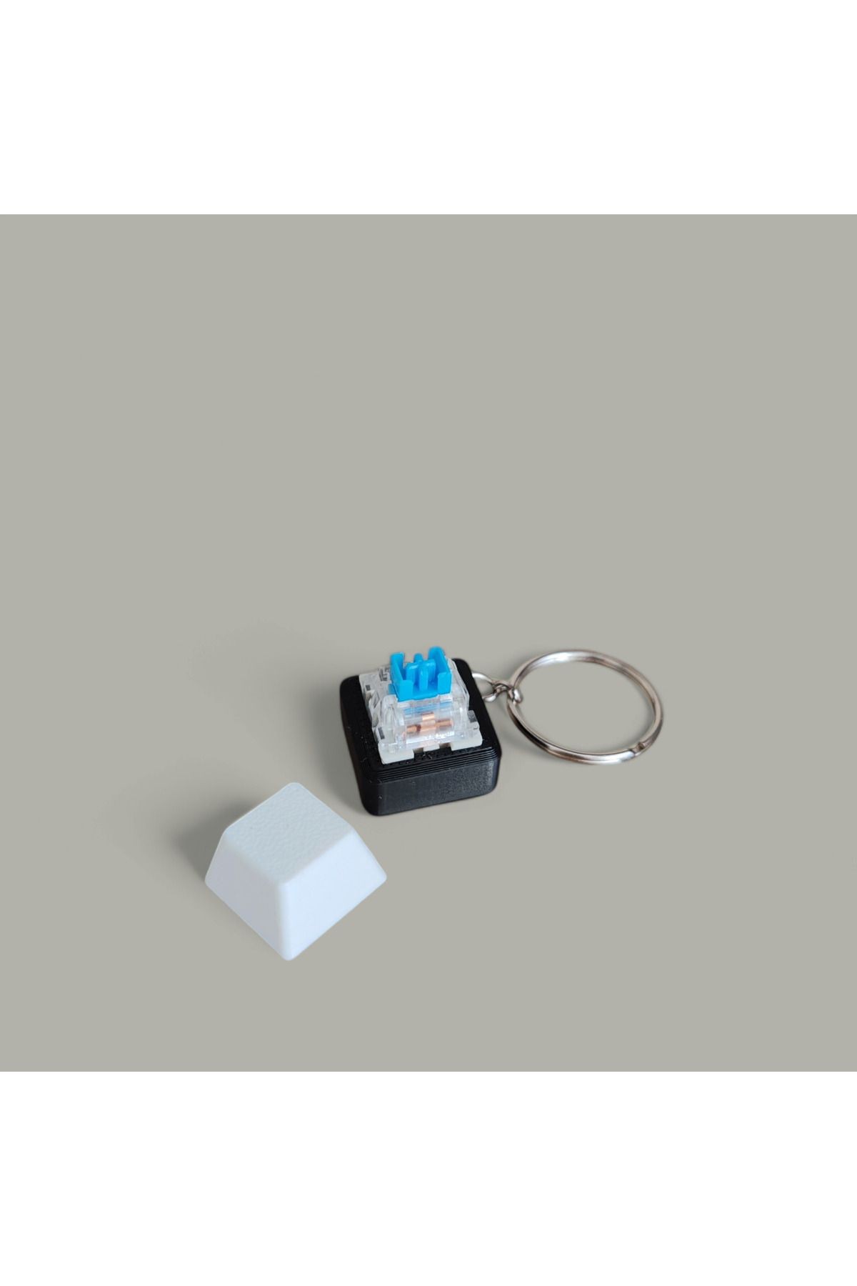 Keycap Tuş Anahtarlık  - Blue Switch Anahtarlık - Stres Atıcı - Tuş Basma Hisli - Siyah