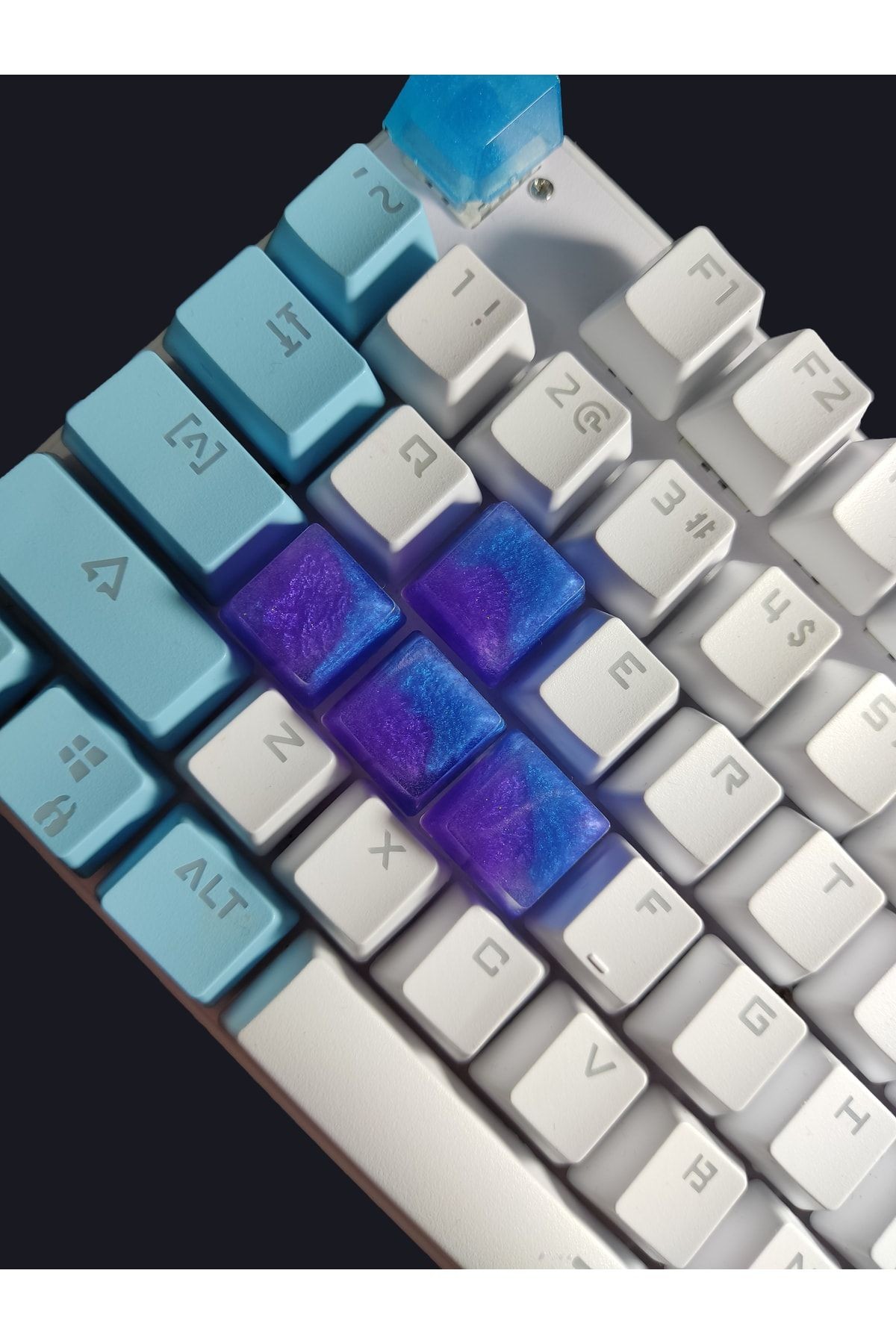 Galaxywave Wasd Mekanik Klavye Tuş Seti - Artisan Keycaps