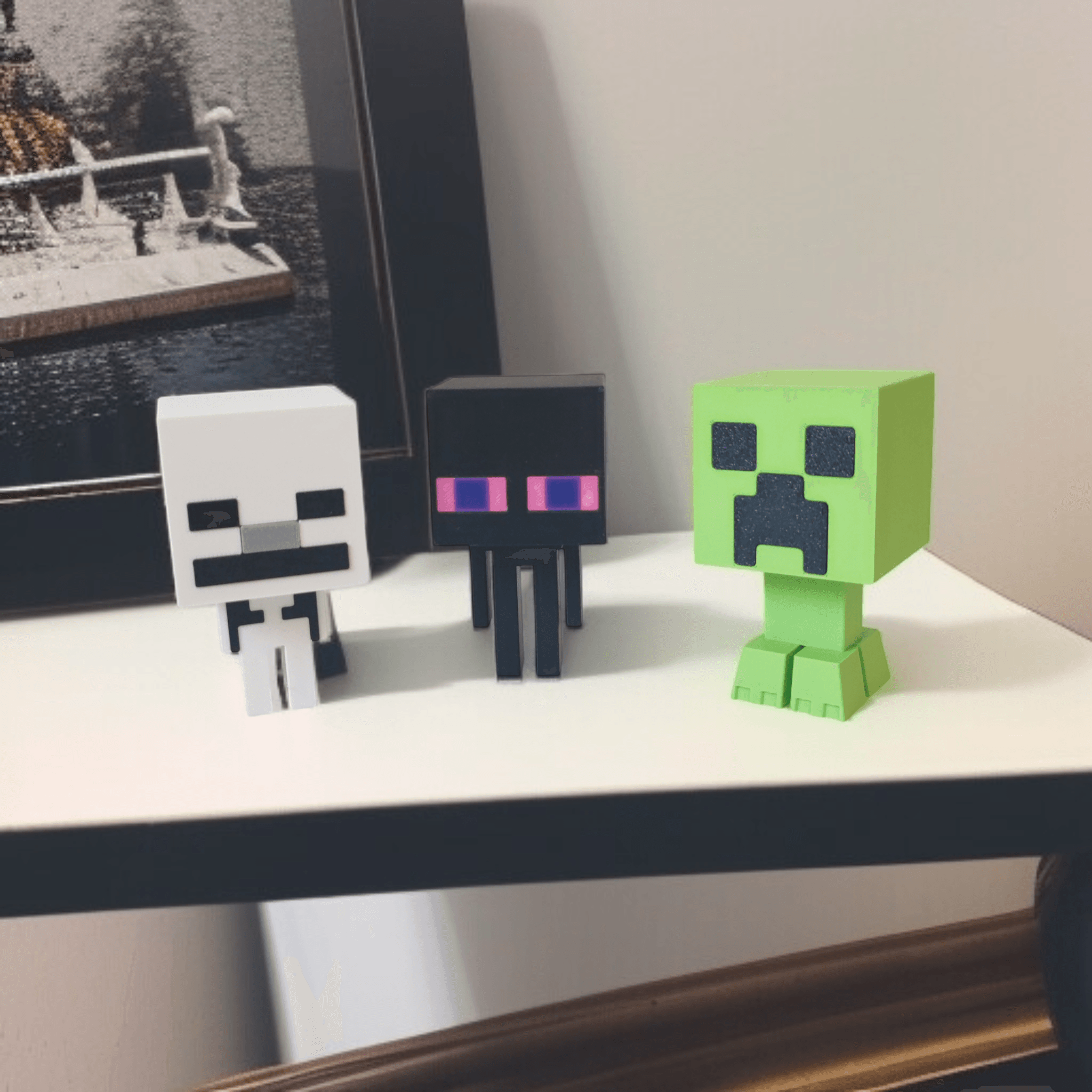 Minecraft Temalı Dekoratif 3'lü Figür Seti 