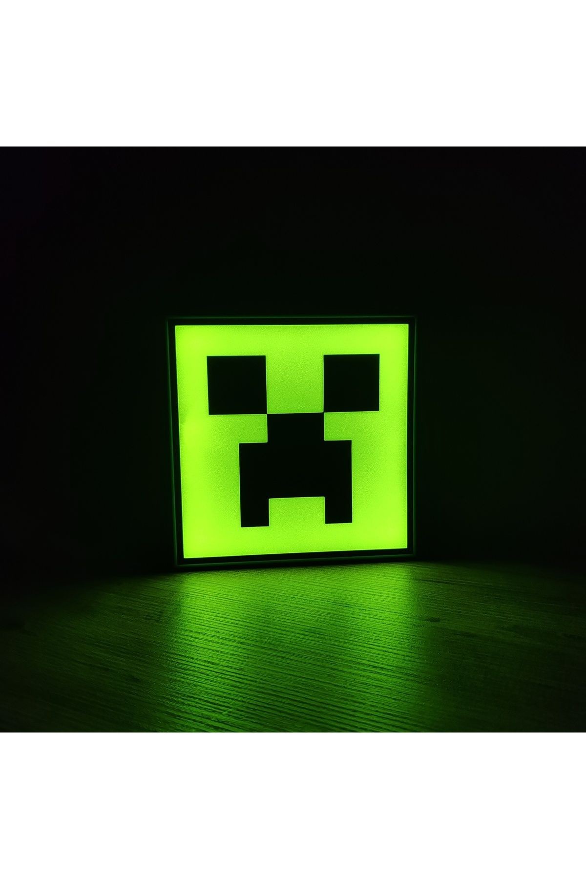 Minecraft Creeper LED Lamba – Oyun Temalı Gece Lambası - Masa Lambası - Hediyelik Lamba