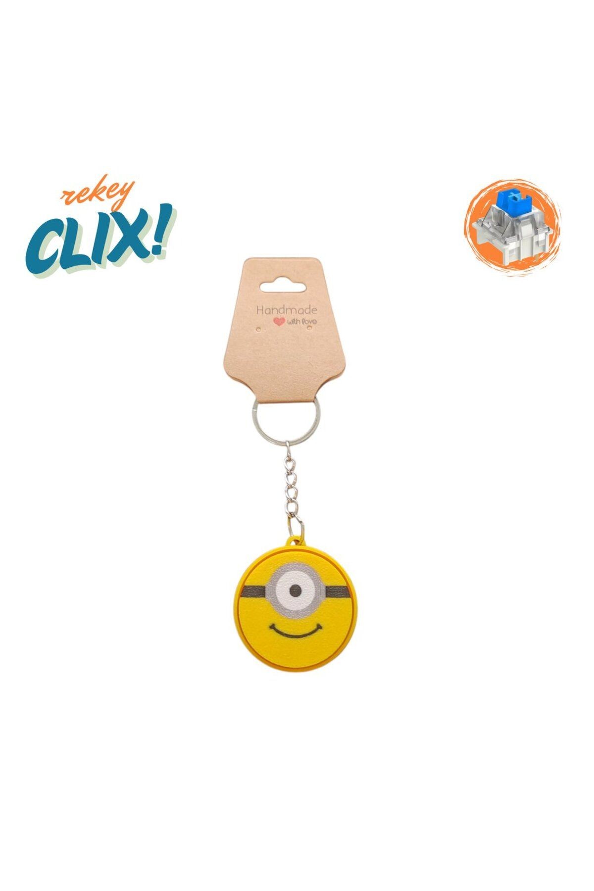 CLIX! Minion Stres Atıcı Blue Switch Tuş Anahtarlık - rekey