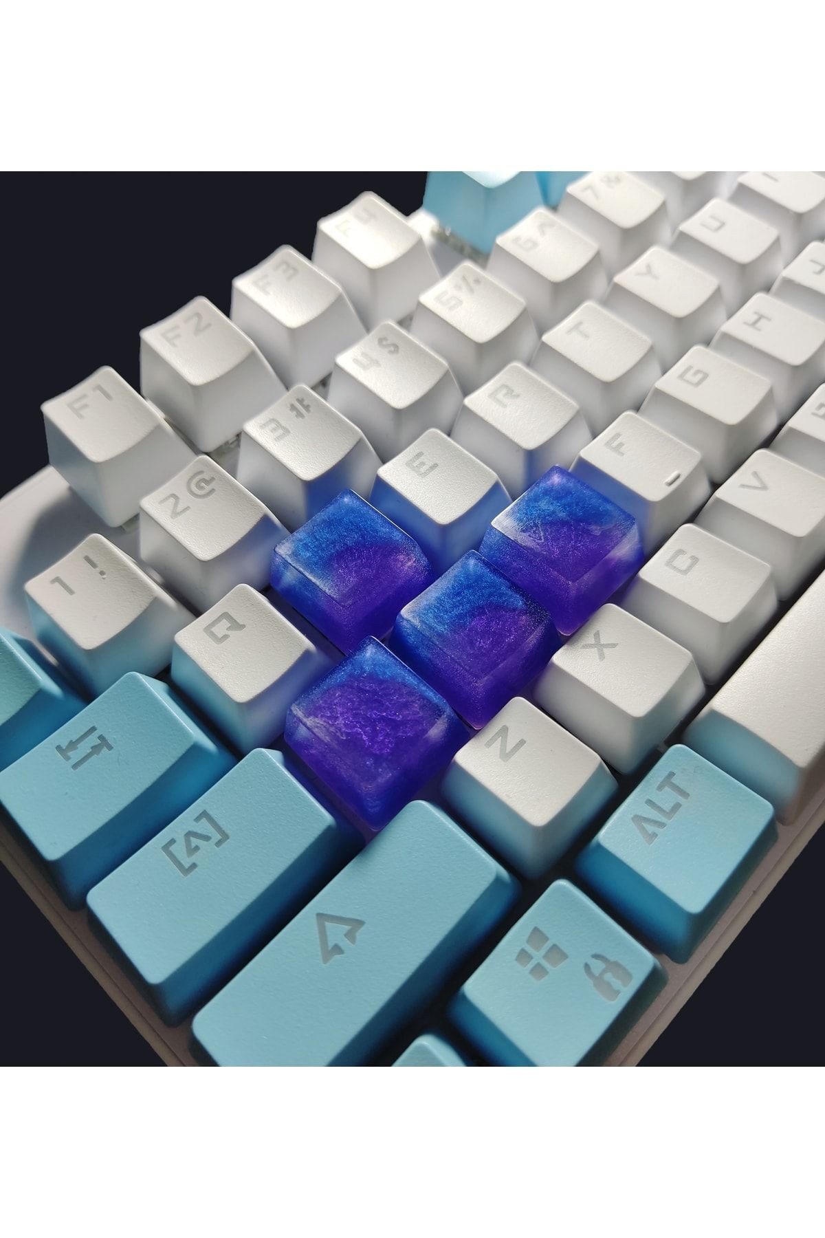 Galaxywave Wasd Mekanik Klavye Tuş Seti - Artisan Keycaps