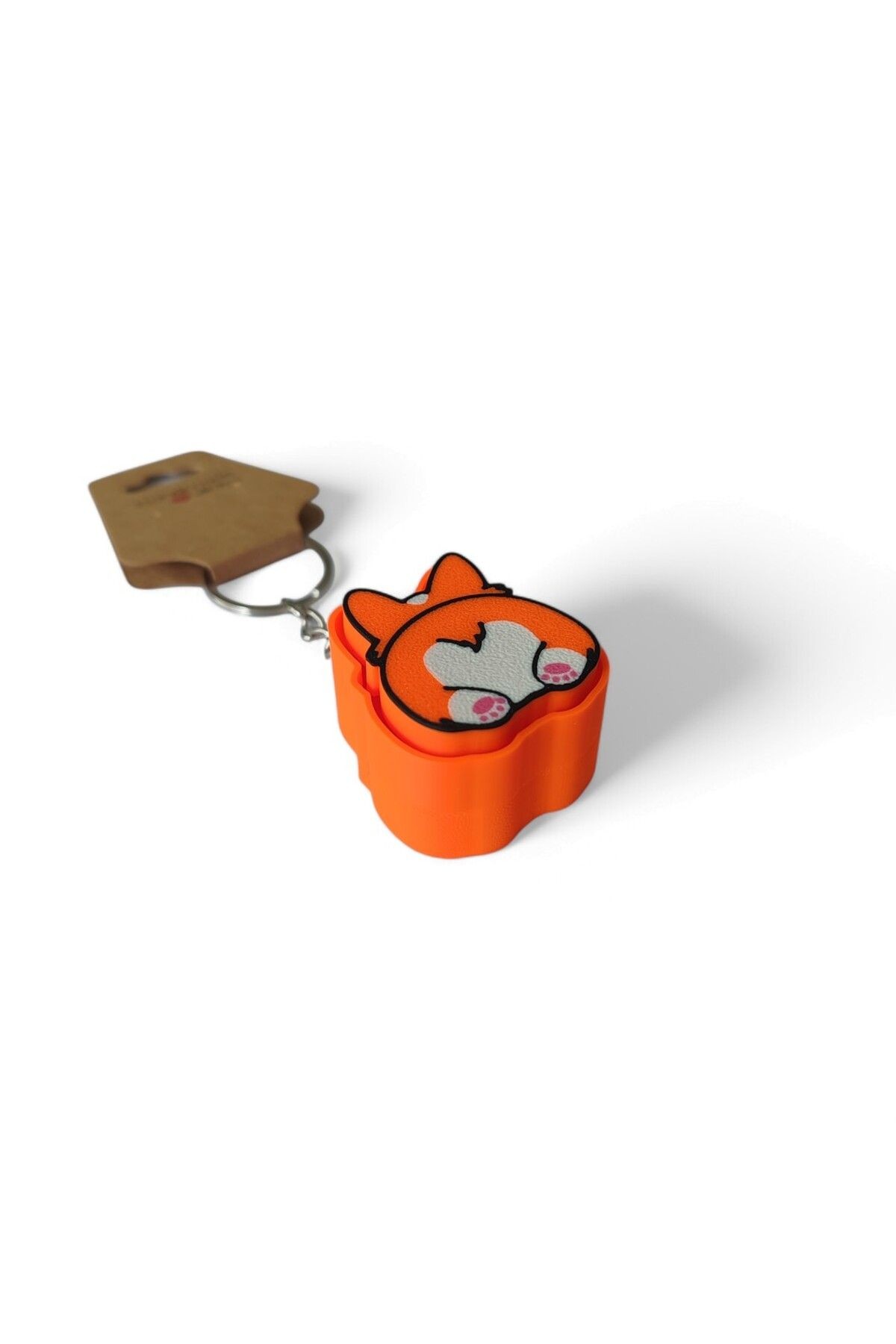 CLIX! Cute Dog Butt Stres Atıcı Blue Switch Tuş Anahtarlık - rekey