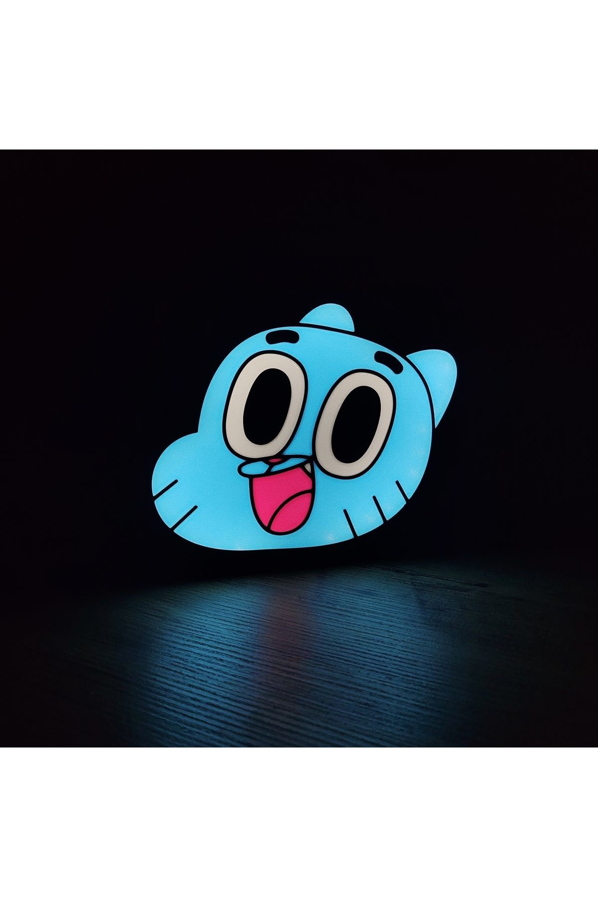 Gumball Temalı LED Lamba – Çizgi Film Karakteri Gece Lambası - Hediye  Masa Lambası