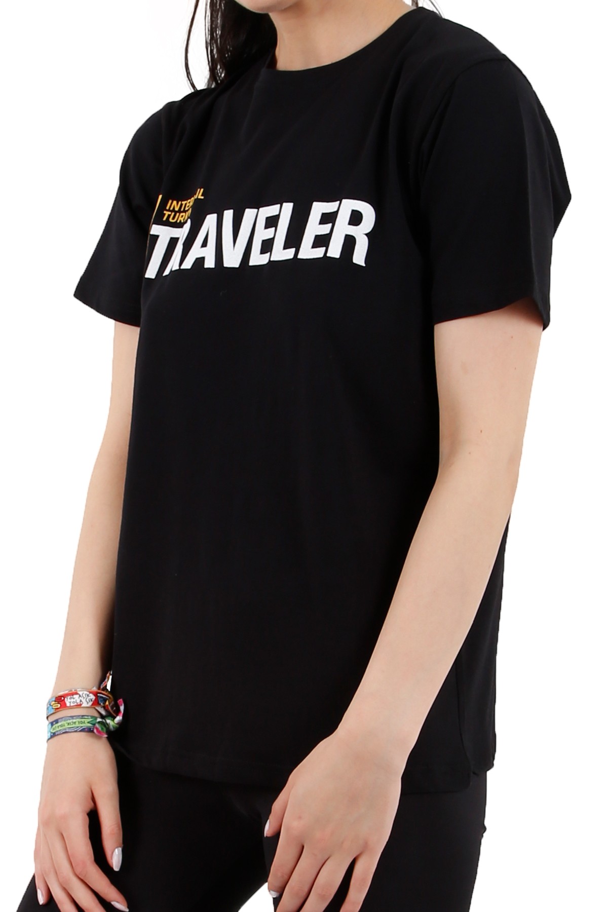 Interrail Türkiye "TRAVELER" Özel Tasarım T-shirt / Siyah
