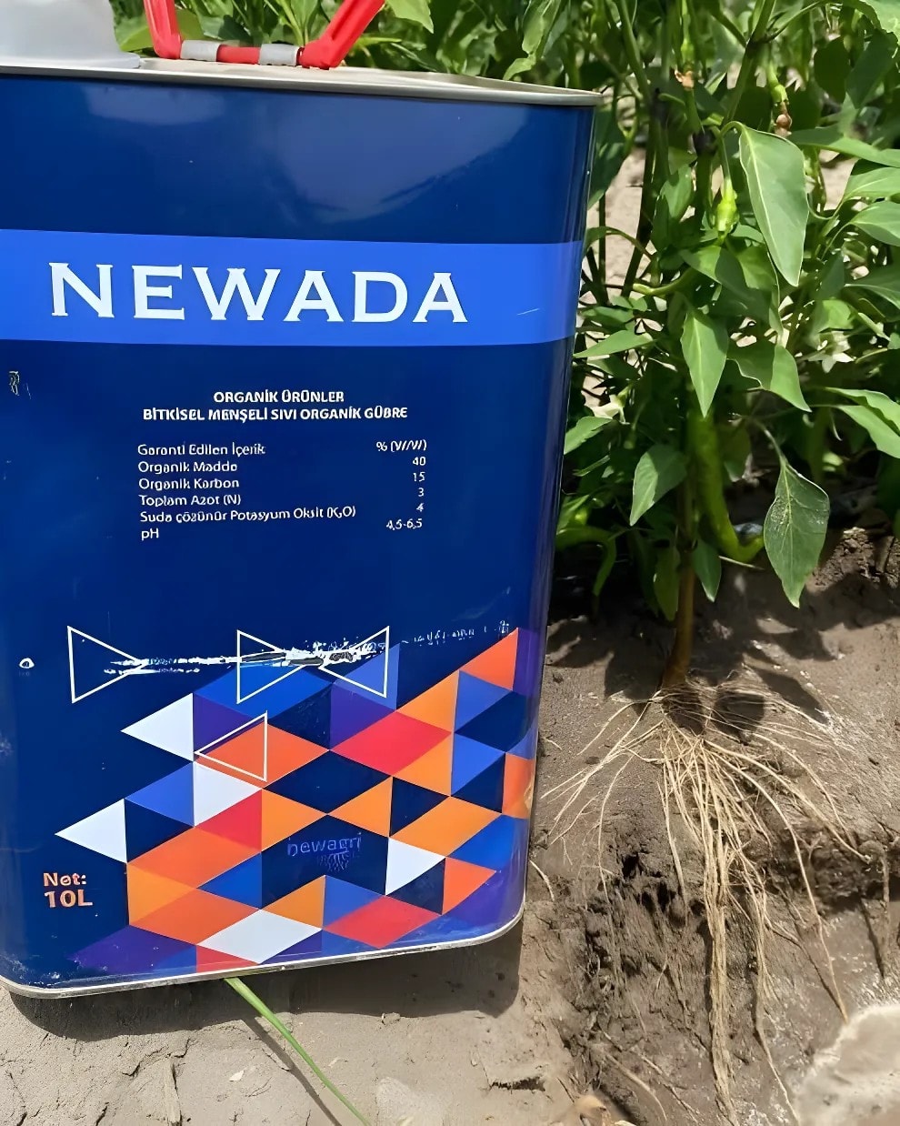 Newada 10 Litre Bitkisel Menşeli Sıvı Organik Gübre – Doğal ve Etkili Bitki Besini
