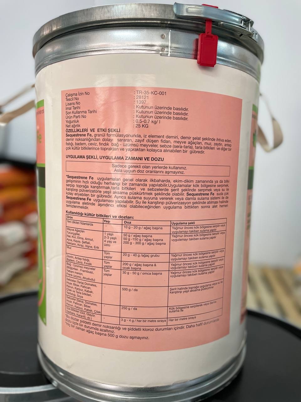 Sequestrene Fe 25 KG