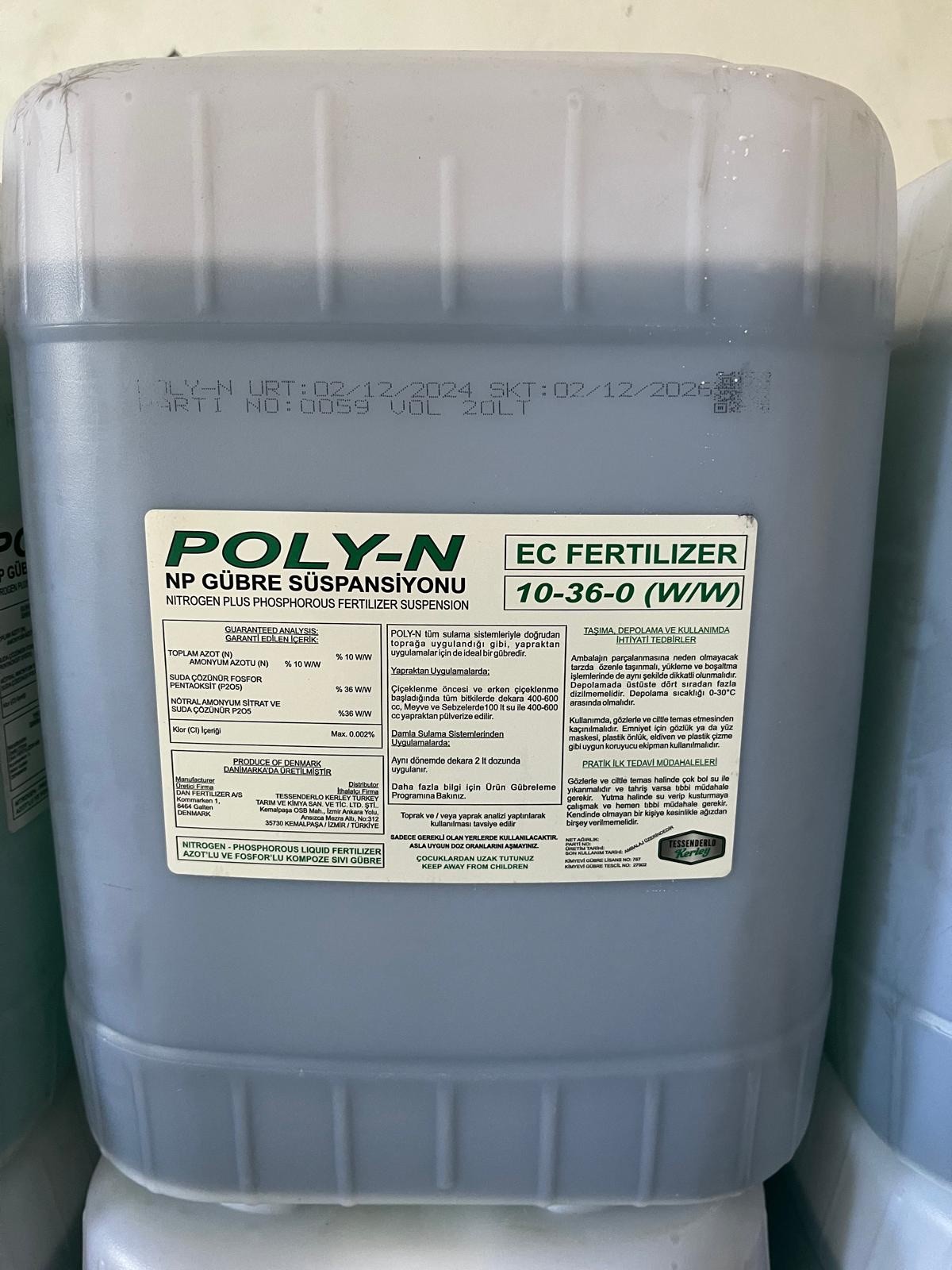 Poly-n 10-36-0 20Lt