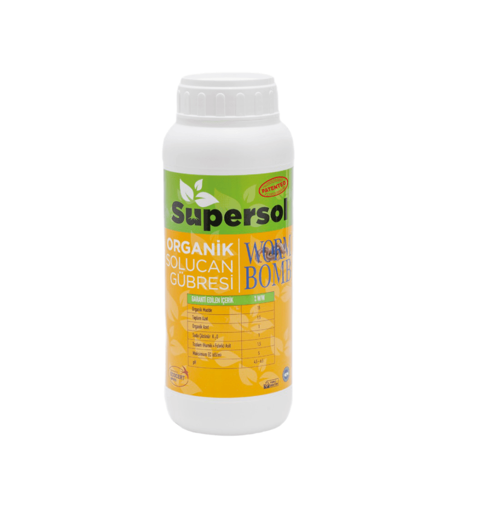 Wormbomb 1lt organik Sıvı Solucan Gübresi